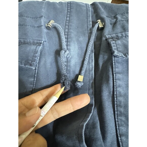 VTG Y2K Levi’s Denim Jacket Collar Button Zip Pocket Blue Dark Women - Size M - Picture 5 of 5